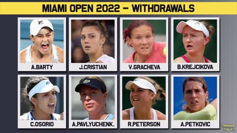 More Players WITHDRAW from Miami Open 2022 Tennis News