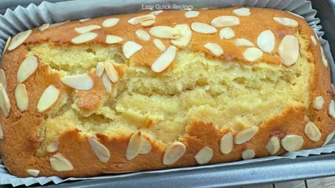 Quick Delicious Cake Recipe - Almond Cake Recipe - Cake in 5 Minutes! Easy Yogurt cake