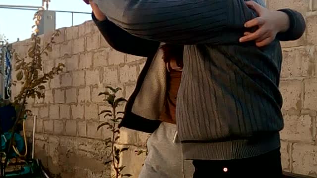 Dance Grandfather and granddaughter!