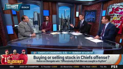 FIRST THINGS FIRST Nick Wright reacts Kelce claims the Chiefs found the 'energy' and 'rhythm'