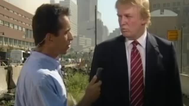 Interview with Donald Trump shortly after September 11, 2001 attacks, at Ground Zero