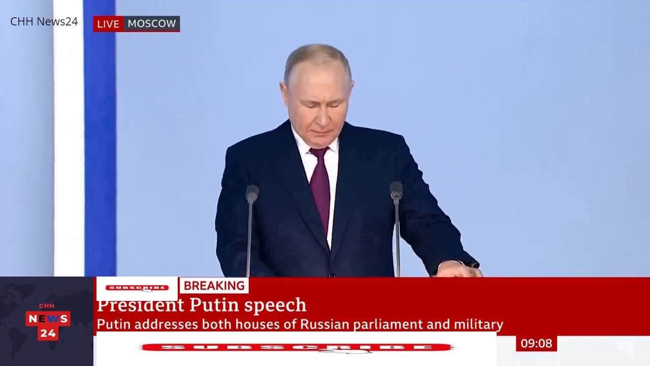 Russian President Vladimir Putin accuses Ukraine and West of starting war/CHH News24