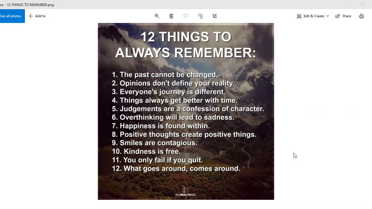 12 Things To Always Remember!