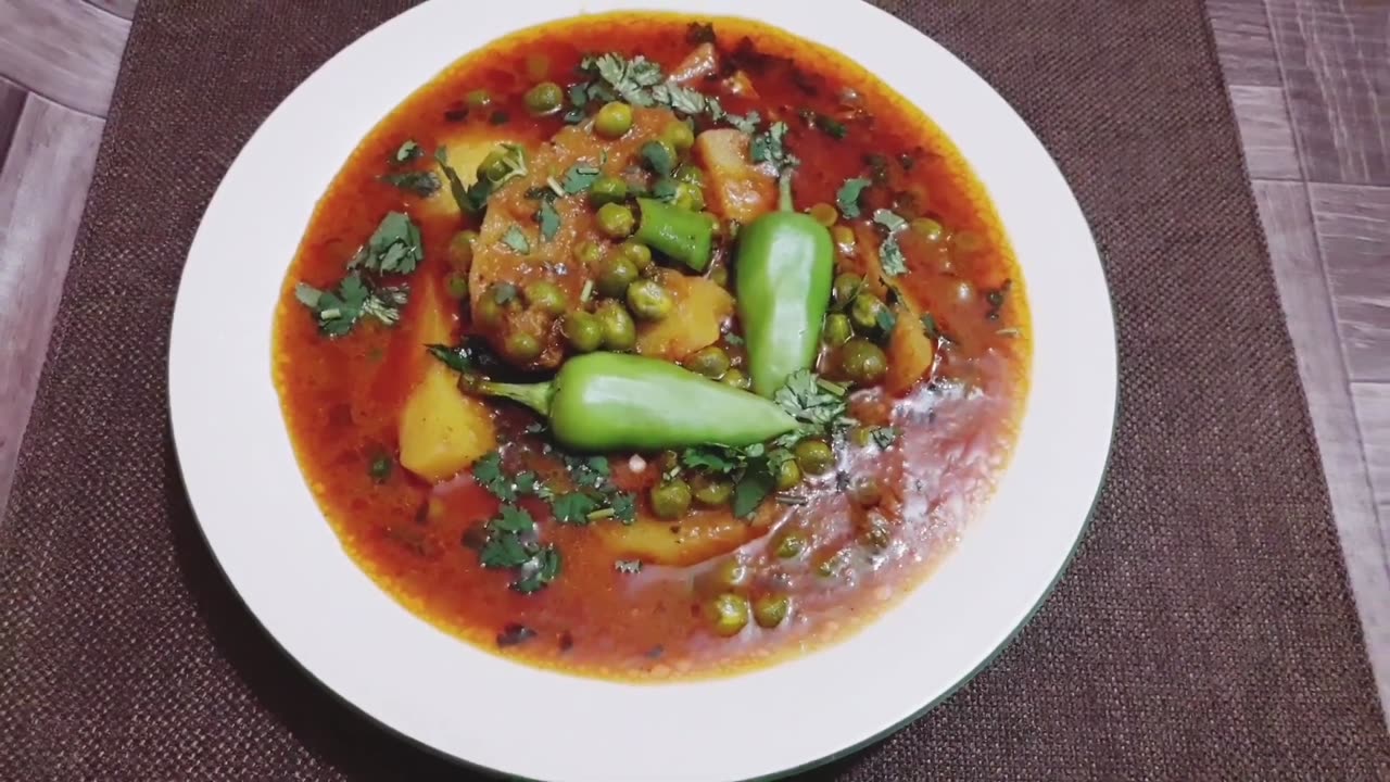 Aloo Mater Curry Recipe | مزیدار آلو مٹر | Mater Aloo sabzi in Urdu-Hindi