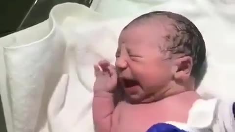 A newborn child, witness the birth of a new life!