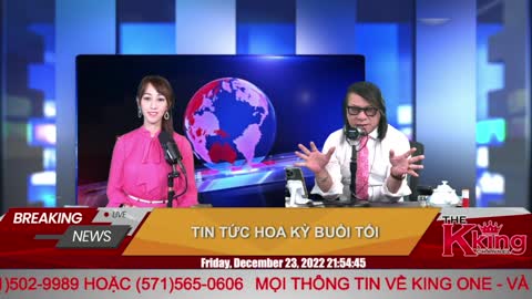 TIN TỨC HOA KỲ BUỔI TỐI - 12/23/2022 - The KING Channel