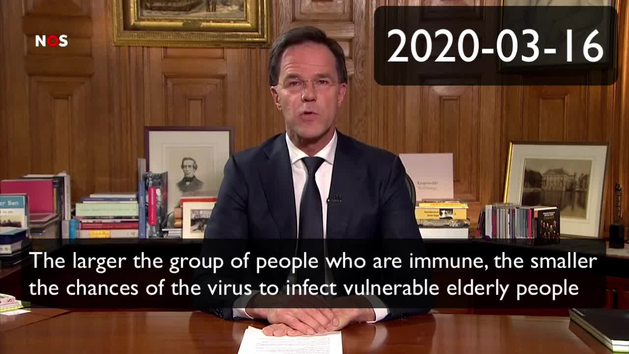 Mark Rutte herinnert zich zijn toespraak over groep immuniteit niet