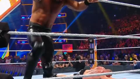 Seth Rollins takes down the Beast Brock Lesnar at SummerSlam