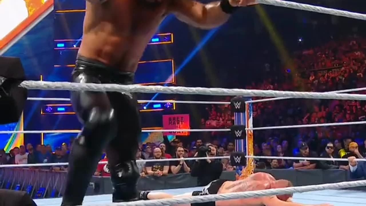 Seth Rollins takes down the Beast Brock Lesnar at SummerSlam
