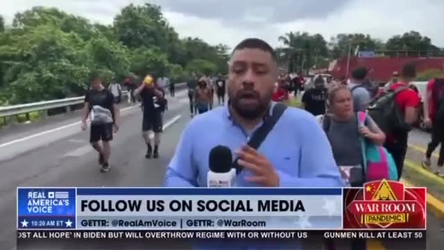 Record Illiigal Migrant Caravan of 12,000 on Way to US Border...