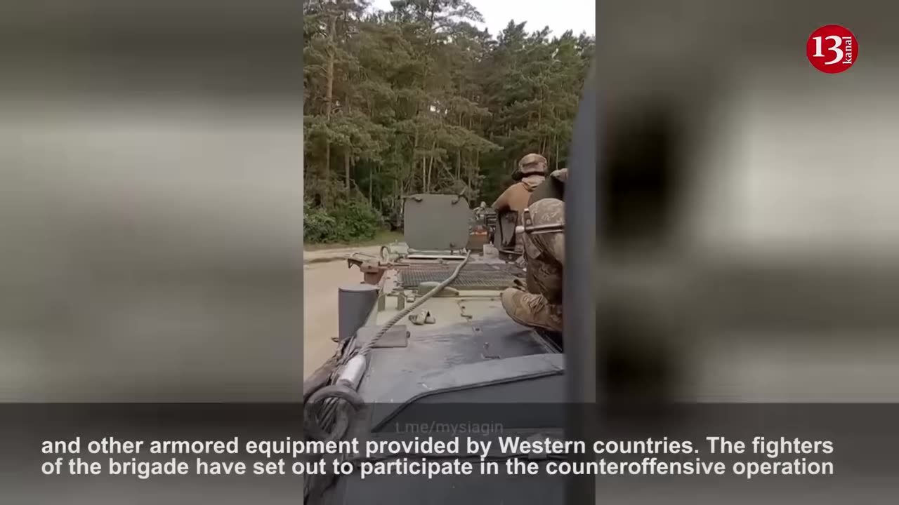 Ukrainian army set out for counteroffensive with equipment supplied by West - Footage by fighters