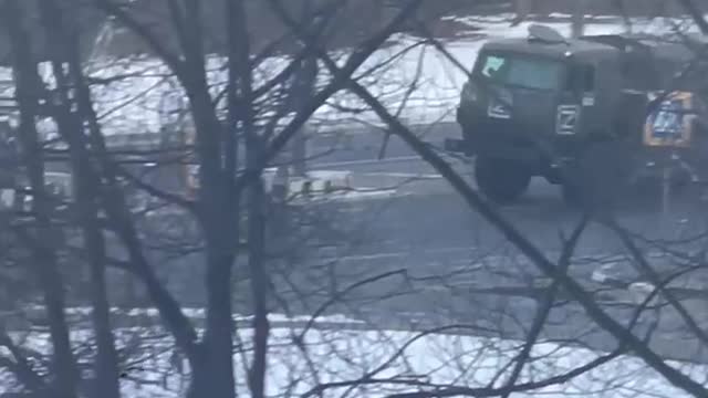Russian military equipment in Kharkiv