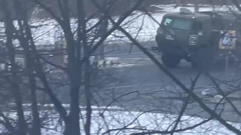 Russian military equipment in Kharkiv