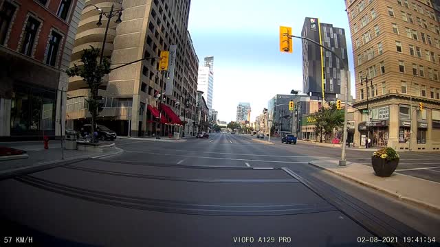 Morning Drive is Too Early for Curb Clipping Driver