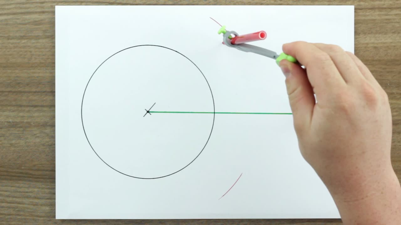 Traçar as tangentes a uma circunferência por um ponto dado exterior à circunferência.