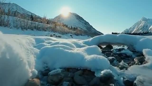 The Alaska mountains