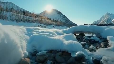 The Alaska mountains