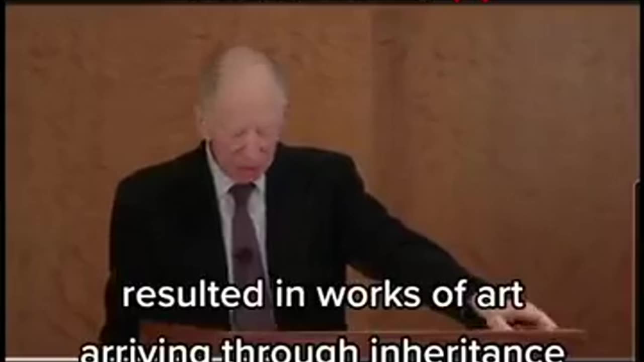 💀 Jacob Rothschild ammette che la famiglia Rothschild ..