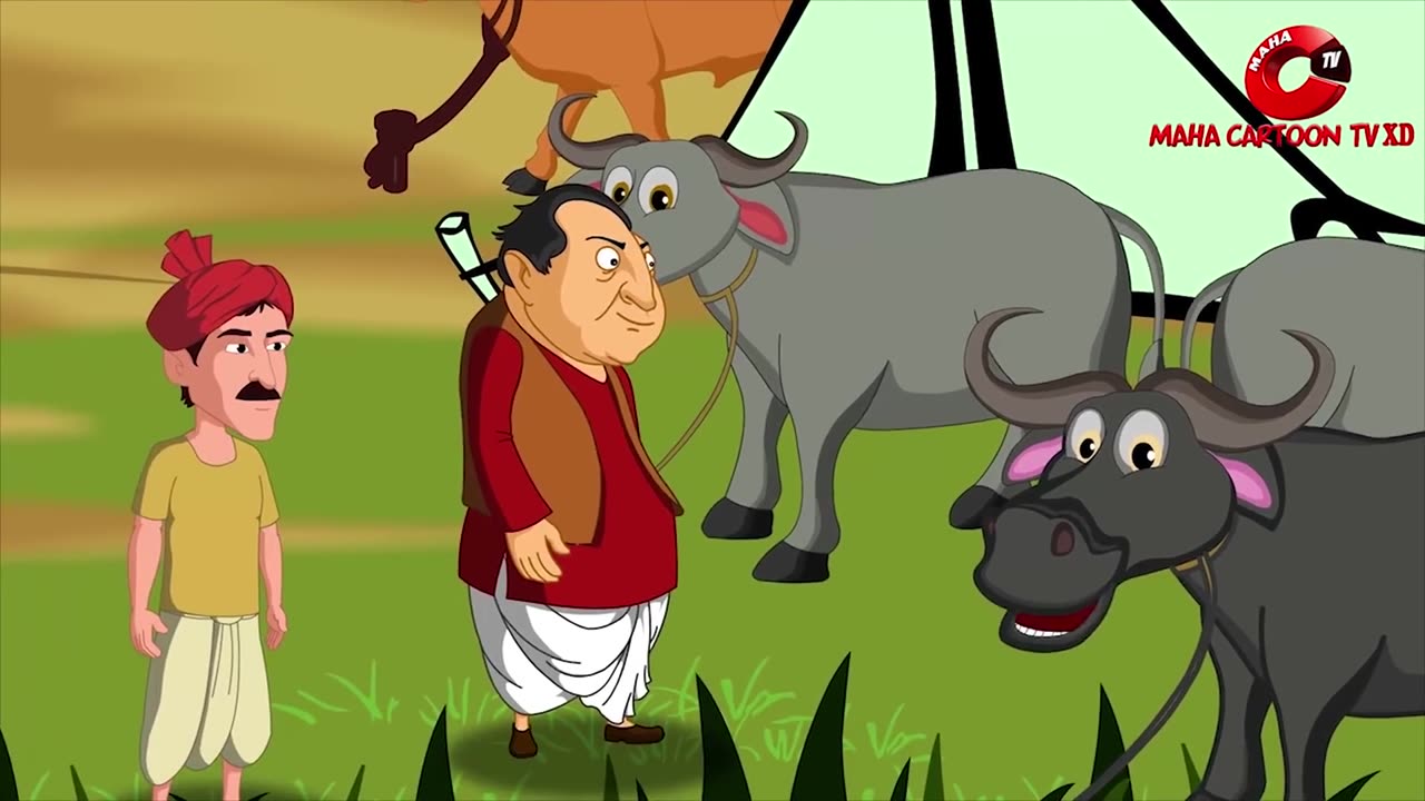 Might is right. Kids Moral Story