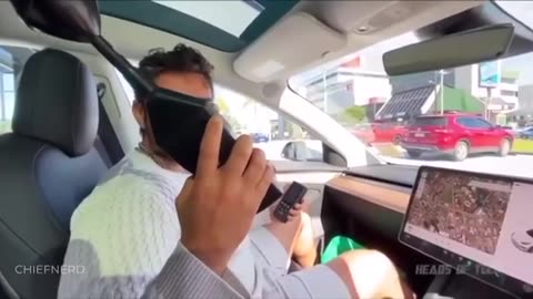 EMF Radiation Test Sitting in an Electric Car