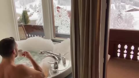 that too is the #dream ! Stay #warm in a #snowy mountain Relaxing Video | Nature View