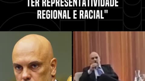 "Alexandre de Moraes: "O STF tem que ter representatividade regional e racial"