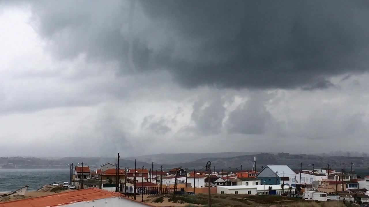 Stunning waterspouts appear off Portugal coast