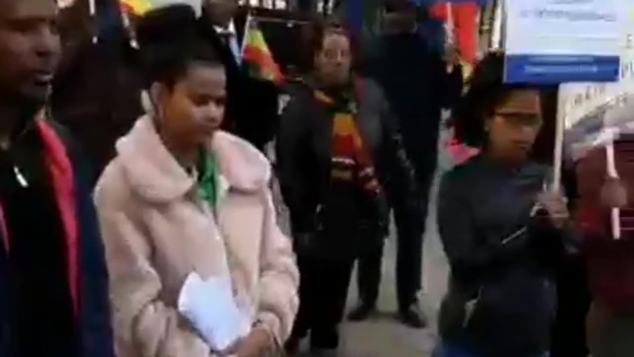 የአማራ ማሕበራት በለንደን ግብረ ኋይል ሰልፍ