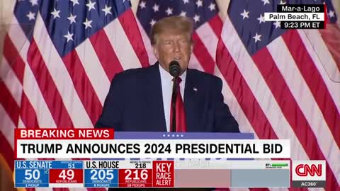 Watch Donald Trump announce his 2024 candidacy