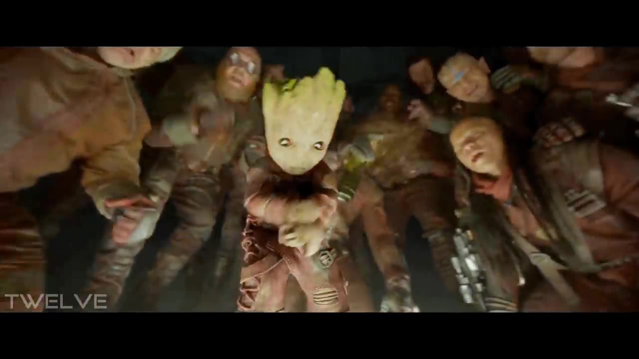 Some Cute and Adorable babygroot in the guardian galaxy