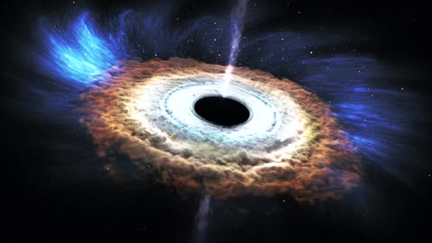 A passing star is shred by a massive black hole.