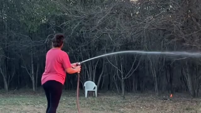 Burning Brush in the Backyard