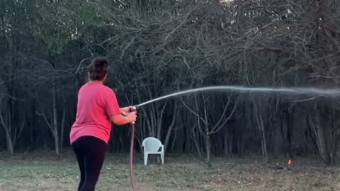 Burning Brush in the Backyard