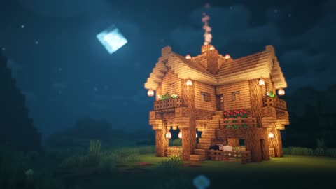 How To Build a Simple Starter House | Minecraft EN\UK\RU