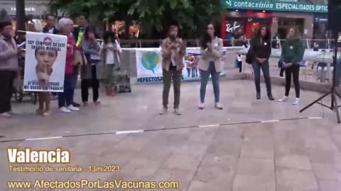 Testimonio enfermera Valenciana en Manifestación 13M por victimas de vacunas