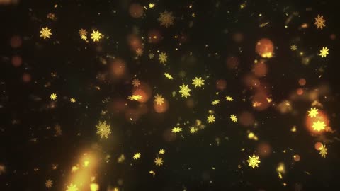 Golden snowflakes