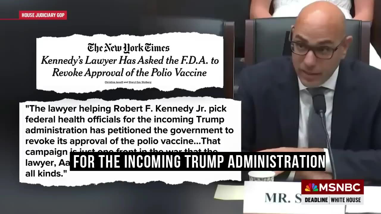 They're really afraid of RFK Jr. becoming the head of HHS..