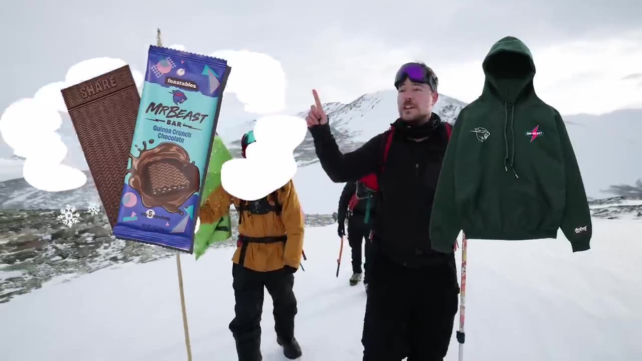 Mr. Beast I urvived 50 hours in Antartica