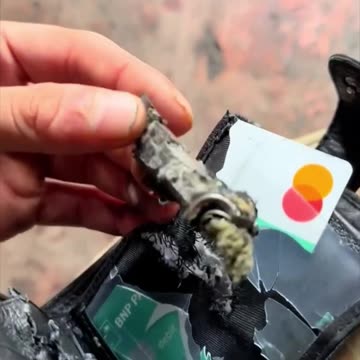 Ukranian soldier is alive - thanks to his own wallet