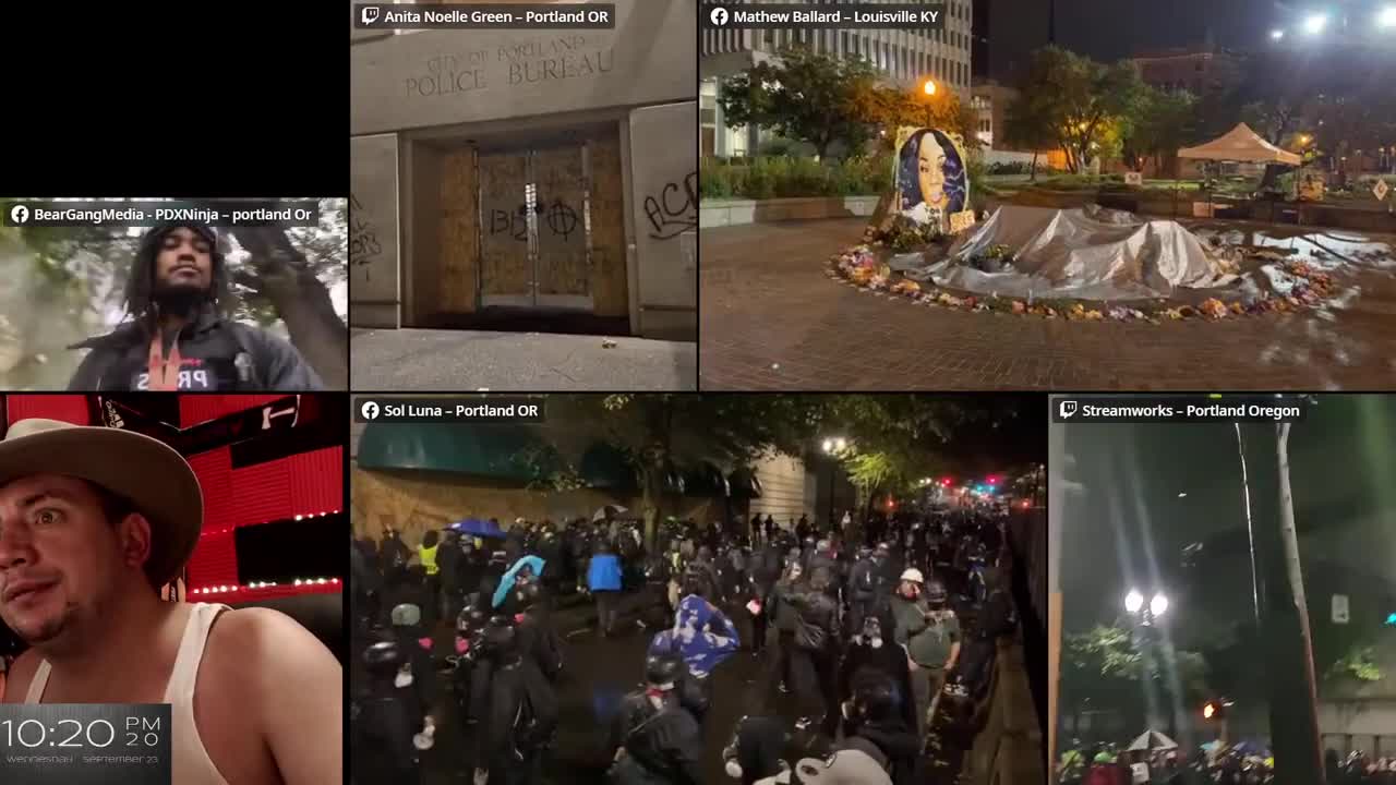 2020 George Floyd Riots Sept 23 2020 Nighttime