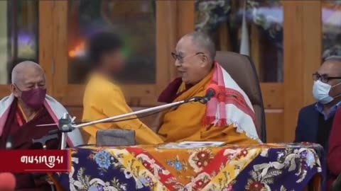 Sickening: Dalai Lama Asks Child to Suck his Tongue