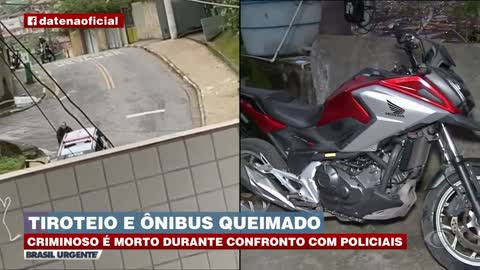 Tiroteio intenso e bandido morto