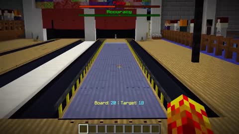 Bowling with Bumpers in Minecraft!