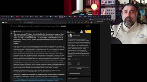 Andrew Tate Chat log leaked by Prosecutor