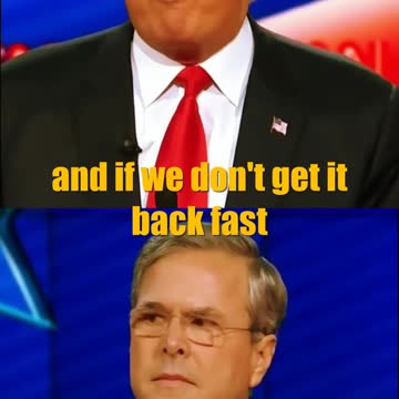 Heated but hilarious exchange btw Trump and Jeb Bush!!