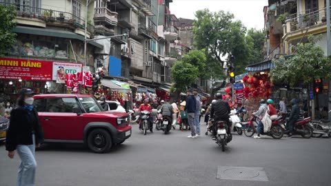 Hanoi's Cho Dong Xuan Market. Unique place to a tourist.