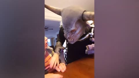 Try Not to LAUGH - Baby Crying Because Of Fear Halloween 😈