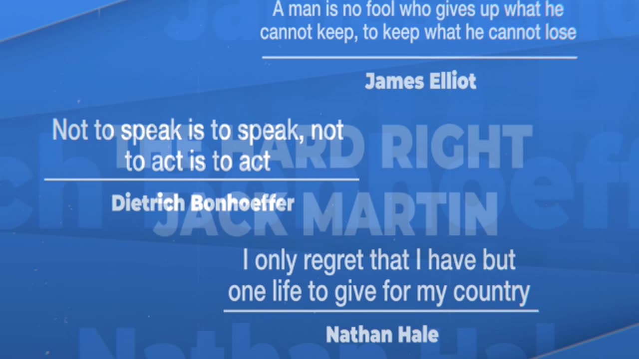 THE HARD RIGHT - Pastor Jack Martin