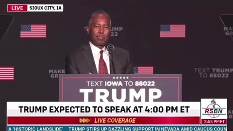 Dr Ben Carson full endorsement of President Donald J Trump