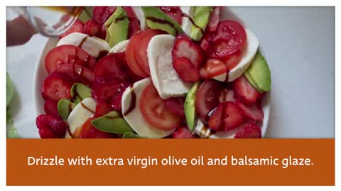 Strawberry-Avocado Caprese Salad Recipe